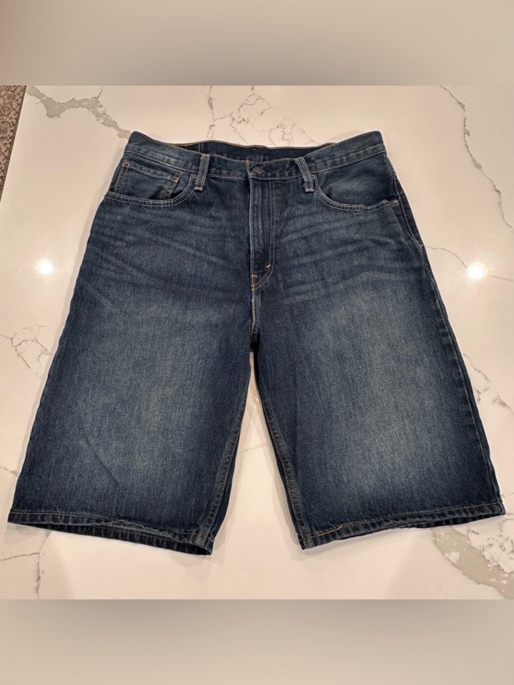 Levi’s Denim Blue 569 Jean Shorts Mens 34 Cotton Medium Bermuda Jorts Summer